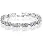 AMYJANE CZ Diamond Bracelets for Women - 18k White Gold Plated Sterling Silver Swarovski Crystal Cubic Zirconia Tennis Link Bracelet Wedding Bridal Jewelry Bridesmaids AMYJANE CZ Diamond Bracelets for Women - 18k White Gold Plated Sterling Silver Swarovski Crystal Cubic Zirconia Tennis Link Bracelet Wedding Bridal Jewelry Bridesmaids