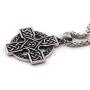 GUNGNEER Stainless Steel Interwoven Celtic Eternity Circle Knot Pendant Necklace Love Infinity Jewelry Men Women
