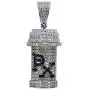 LC8 Jewelry Hip Hop PX Design Z Capsule Medicine Pill Holder Container Pendant Cremation Urn Necklace with 24 Inch Stainless Steel