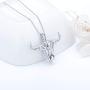 LGSY Bull Cage Pendants for Pearl Jewelry Making Sterling Silver, Design Pearl Cage Pendants for Adorable Gift