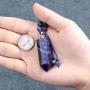 Jovivi Urn Necklace for Ashes Cremation Memorial Keepsake Jewelry Healing Crystal Point Perfume Necklaces for Women