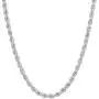 Savlano 925 Sterling Silver 4.5mm Solid Italian Rope Diamond Cut Twist Link Chain Necklace with Gift Box for Men & Women - Made in Italy Savlano 925 Sterling Silver 4.5mm Solid Italian Rope Diamond Cut Twist Link Chain Necklace with Gift Box for Men & Women - Made in Italy