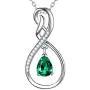 Birthday Gifts for Her March April Birthstone Aquamarine Necklace Emerald Pearl Garnet Amethyst Sterling Silver Forever Love Infinity Jewelry Birthday Gifts for Her March April Birthstone Aquamarine Necklace Emerald Pearl Garnet Amethyst Sterling Silver Forever Love Infinity Jewelry
