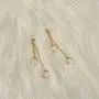 Earrings for Women-Double-Stranded Pearl Earrings Delicate Cuff Earrings Chain for Women and Girls