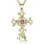 Angelady Necklaces for Women, Retro Vine Entwined Cross Necklaces for Women, with Crystals from Swarovski, Necklaces for Women Valentines Jewelry Gift Birthday Gift for Mom Women Wife Girls Her