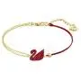 SWAROVSKI Womens Iconic Swan Jewelry Collection, Rose Gold Finish, Red Crystals SWAROVSKI Womens Iconic Swan Jewelry Collection, Rose Gold Finish, Red Crystals
