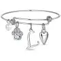 Ursteel Dog Mom Gifts for Women, Cubic Zirconia Paw Print Initial Charm Bracelet for Women Cat Dog Lover Gifts, Mothers Day Valentines Gifts for Dog Mom