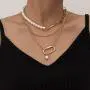 Denifery Bohemia Layered Choker Necklace Pearl Necklace Charm Pendant Choker Chunky Link Chain Dancing Party Travel Costume Jewelry for Women and Girls (Gold A) Denifery Bohemia Layered Choker Necklace Pearl Necklace Charm Pendant Choker Chunky Link Chain Dancing Party Travel Costume Jewelry for Women and Girls (Gold A)