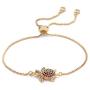 Sea Turtle Bracelet Crystal Turtle Charm Adjustable Bracelet for Girl Women