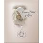 Girls Sterling Silver''I Am a Child of God'' Daisy Necklace Religious Baptism and First Communion Gift for Girls
