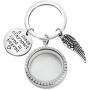 CENWA Memorial Keychain Jewelry Sympathy Gift Photo Frame Keychain A Piece of My Heart Lives in Heaven Loss Jewelry Gift