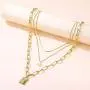 HAWSON Gold Lock Necklaces Dainty Choker Necklaces for Women, 18K Gold Plated Layering Paperclip Adjustable Link Chain Statement Choker Necklaces for Girls