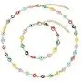 Evil Eye Necklace Bracelet Set for Women Girls,18k Gold Plated Stainless Steel Evil Eye Necklace Bracelet Set for Women Girls,18k Gold Plated Stainless Steel