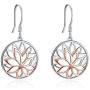 ONEFINITY Sterling Silver Lotus Earrings Lotus Flower Filigree Dangle Drop Earrings Yoga Jewelry for Women