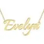 Custom Name Necklace Personalized 18K Gold Plated Nameplate Pendant Gift for Women