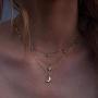 Victray Boho Moon Necklaces Beach Pendant Choker Necklace Chain Fashion Jewelry for Women and Girls