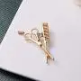 KOEDLN 2pcs Barber Scissors Comb Pin Brooch with Crystal Badges Clothes Bags Jewelry KOEDLN 2pcs Barber Scissors Comb Pin Brooch with Crystal Badges Clothes Bags Jewelry