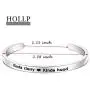HOLLP Best Firend Cuff Bangle Jewelry Funny Women Jewelry Gift for Ghetto Friend Kinda Classy Kinda Hood Bracelet