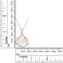 Jewel Zone US OM, OHM, AUM Symbol Pendant Necklace 14k Gold Over Sterling Silver