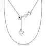 Sterling Silver Adjustable Rolo Bolo Chain Necklace Up to 20'' Inches