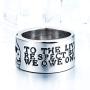 ZMY Home Genuine Stainless Steel Ring for Men Fashion Punk Rock Promise Circle Skull Rings