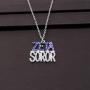 Sorority Zeta Soror Necklace 1920 Greek Sorority Jewelry Gift