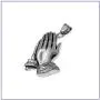 Fusamk Fashion Stainless Steel Prayer of Hand Pendant Necklace,24'' Link Chain Fusamk Fashion Stainless Steel Prayer of Hand Pendant Necklace,24'' Link Chain