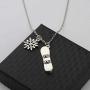 CENWA Snowboarder Gift 3D Snowboard and Snowflake Pendant Snowboarding Necklace Snowboarder Team Gift