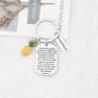 WSNANG IVF Pineapple Gift This IVF Journey is Yours Keychain IVF Infertility Warrior Jewelry IVF Encouragement Gift for Infertility Mom
