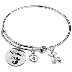 HN HNHB Mommy to Be Mother Bracelet Wife Gift Birth Jewelry Gifts (Mommy BR) …