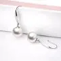 18K White Gold Pearl Dangle Earrings for Women, Fine Jewelry Gifts for Her (9mm Cultured Freshwater Pearl) 18K White Gold Pearl Dangle Earrings for Women, Fine Jewelry Gifts for Her (9mm Cultured Freshwater Pearl)