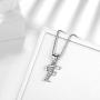 Initial Letter Necklace/Earrings 925 Sterling Silver 26 A-Z English Alphabet Fashion Name Pendant/Studs Earrings Crystal Cubic Zironia Jewelry
