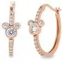 Disney Jewelry for Women Mickey or Minnie Mouse Sterling Silver Cubic Zirconia Hoop Earrings Disney Jewelry for Women Mickey or Minnie Mouse Sterling Silver Cubic Zirconia Hoop Earrings