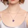 T400 Fashion Crystal Heart Pedant Necklaces Purple/Blue Crystal Pendant Jewelry for Women Birthday Gift T400 Fashion Crystal Heart Pedant Necklaces Purple/Blue Crystal Pendant Jewelry for Women Birthday Gift