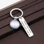 POTIY Transgender Pride Gift Trans Pride Flag Charm Jewelry LGBTIQA Keychian Pink White Blue Trans Pendant Keyring
