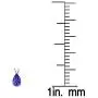 Dazzlingrock Collection 14K 9x7 mm Pear Cut Ladies Solitaire Teardrop Pendant (Silver Chain Included), White Gold Dazzlingrock Collection 14K 9x7 mm Pear Cut Ladies Solitaire Teardrop Pendant (Silver Chain Included), White Gold
