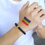 VNOX 2/5/10 Pcs LGBT Relationship Friendship Bracelet LGBT Pride Rainbow Bracelet Bead Bracelets for Gay Lesibian