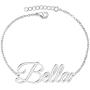 Joelle Custom Name Anklet Bracelet Personalized Sterling Silver Dainty Classic Anklet for Women Girls