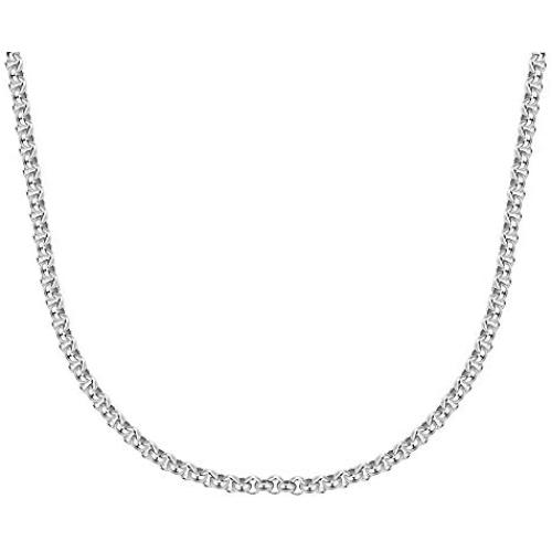 LUCKYOON 18'' inch Necklace Chain DIY Jewelry Silver Plated Steel Bead Box Square Twist