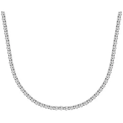 LUCKYOON 18'' inch Necklace Chain DIY Jewelry Silver Plated Steel Bead Box Square Twist