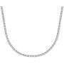 LUCKYOON 18'' inch Necklace Chain DIY Jewelry Silver Plated Steel Bead Box Square Twist