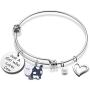 Funny Cow Gift Just A Girl Who Loves Cow Keychain Bracelet Cow Jewelry Cow Lover Gifts