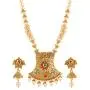 Efulgenz Indian Bollywood Traditional 14 K Gold Plated Crystal Kundan Pearl Beaded Wedding Temple Choker Necklace Earrings Jewelry Set Efulgenz Indian Bollywood Traditional 14 K Gold Plated Crystal Kundan Pearl Beaded Wedding Temple Choker Necklace Earrings Jewelry Set