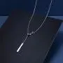 S925 Sterling Silver Dangle Tassel Jewelry Adjustable Long Chain Sweater Necklace for Women Girls S925 Sterling Silver Dangle Tassel Jewelry Adjustable Long Chain Sweater Necklace for Women Girls