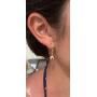 Jewelryweb 14k Yellow or White Gold Dangling Shiny Polished 5mm-8mm Ball Lever-back Earrings for women (4 sizes)