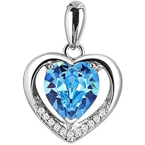 YAZILIND Eternal Love Heart Platinum Plated Cubic Zirconia Necklace Pendant Jewelry Gift for Her YAZILIND Eternal Love Heart Platinum Plated Cubic Zirconia Necklace Pendant Jewelry Gift for Her