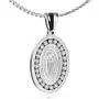 Heavstjer Fashion Stainless Steel Santa Maria Guadalupe Pendant Crystal Necklace,22inches Link Chain Heavstjer Fashion Stainless Steel Santa Maria Guadalupe Pendant Crystal Necklace,22inches Link Chain