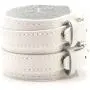 Fusamk Punk Rock Alloy Double Row Leather Belt Wristband Bracelet Bangle,7.0-8.0inches Fusamk Punk Rock Alloy Double Row Leather Belt Wristband Bracelet Bangle,7.0-8.0inches
