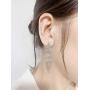 SELOVO Long Chandelier Tassel Dangle Earrings Party Jewelry Clear Austrian Crystal