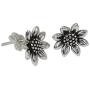NOVICA .925 Sterling Silver Flower Stud Earrings Sunflower Love